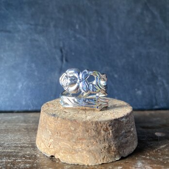 ハンドメイドリングno.66 シルバーアクセサリー　スプーンリング　手作り指輪の画像