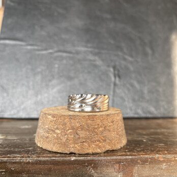 ハンドメイドリングno.75 シルバーアクセサリー　スプーンリング　手作り指輪の画像