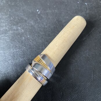 ハンドメイドリングno.85 シルバーアクセサリー　スプーンリング　手作り指輪の画像