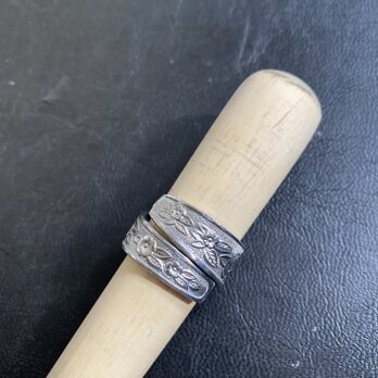 ハンドメイドリングno.89 シルバーアクセサリー　スプーンリング　手作り指輪の画像