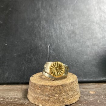 ハンドメイドリングno.101 シルバーアクセサリー　スプーンリング　手作り指輪の画像