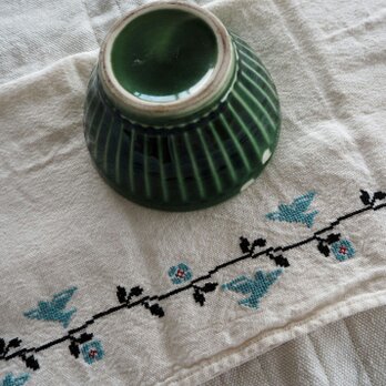 刺繍cloth　お弁当袋/キッチンクロスの画像