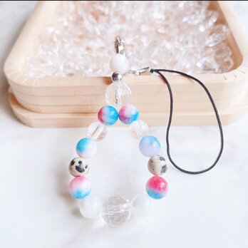 ❤️1点のみ❤️入園・入学されるお子様のお守り◎母の愛で子供を守る キャンディジェイド 天然石ストラップ No559再Sの画像