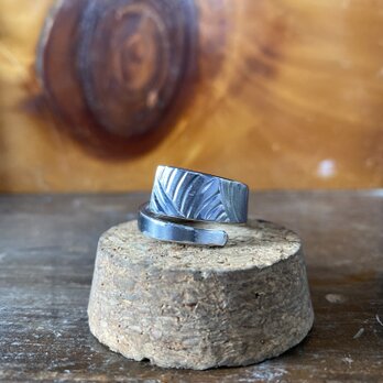 ハンドメイドリングno.104 シルバーアクセサリー　スプーンリング　手作り指輪の画像