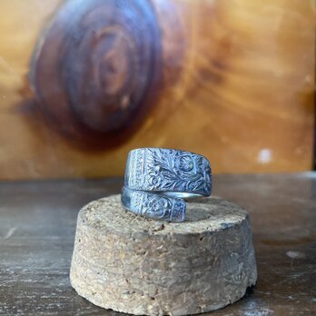 ハンドメイドリングno.108 シルバーアクセサリー　スプーンリング　手作り指輪の画像