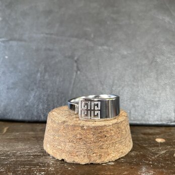 ハンドメイドリングno.111 シルバーアクセサリー　スプーンリング　手作り指輪の画像