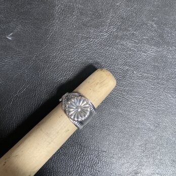 ハンドメイドリングno.113 シルバーアクセサリー　スプーンリング　手作り指輪の画像