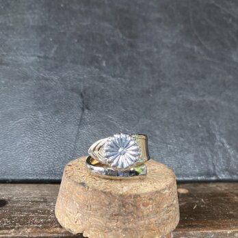 ハンドメイドリングno.114 シルバーアクセサリー　スプーンリング　手作り指輪の画像