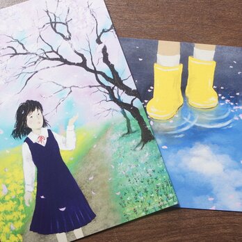 ポストカード【はる】2枚セットの画像