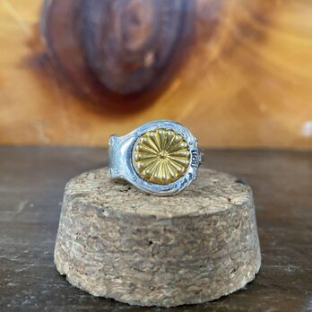 ハンドメイドリングno.130 シルバーアクセサリー　スプーンリング　手作り指輪の画像
