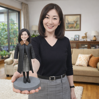 写真から作るオーダーメイドフィギュア｜そっくり似顔人形｜世界に一つのギフト｜母、祖母、母の日、誕生日、還暦祝いプレゼント