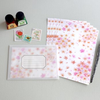 レターセット 桜の画像
