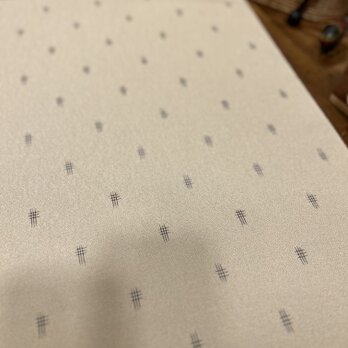 井桁絣　お召反物の画像