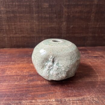 雛　花器　灰釉　No.11の画像