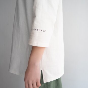 mid-length heritage Basque shirt/off whiteの画像