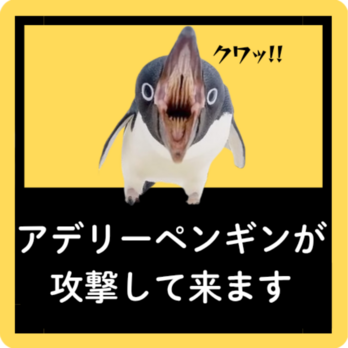 アデリーペンギンが攻撃して来ますの画像