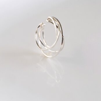 silver925  diagonal radial イヤーカフの画像