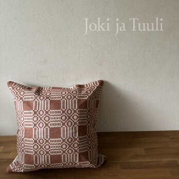 cushion cover[手織りウールクッションカバー] レンガNo.1の画像