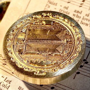シーリングスタンプ　ヘッド　アップライトピアノ　音楽　楽器　楽譜の画像