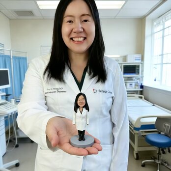 医者、医師、保育士 看護師 就職祝い、退職祝い、似顔絵 人形 オーダーメイド ドール オリジナル 肖像画　置物　フィギュア 作成