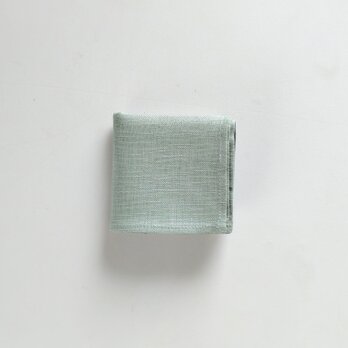日用品店（布）リネンのハンカチ  30cm×30cm 【 水色 】use at home（Ｓ）の画像