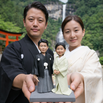 写真から作るオーダーメイドフィギュア｜結婚祝いにそっくり似顔人形｜結婚記念日ギフト｜新郎新婦 特別なプレゼント｜結婚式記念