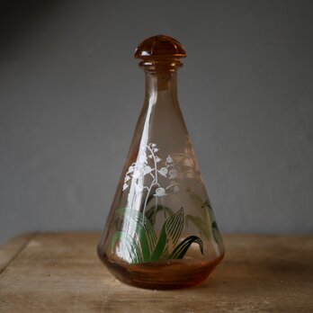 アンティーク　瓶　鈴蘭　スズラン　ヴィンテージ　ガラス　バカラ　アールヌーボー アンティーク瓶鈴蘭スズランヴィンテージガラスバカラアールヌーボー