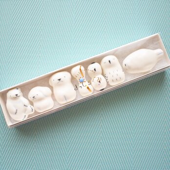 ぎゅっと！『まっしろぐみ』箸置きつめあわせボックスの画像