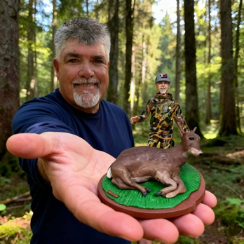 狩猟好き 誕生日 プレゼント、オーダーメイド 写真から作る 似顔絵 人形, オリジナル 肖像画 置物 フィギュア 部活 野球