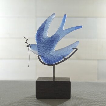 鳥のオブジェ［春風］①の画像