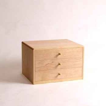 A5サイズの引き出し 3段 イタヤカエデ