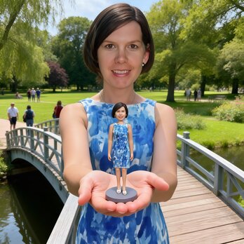 誕生日プレゼント 女性 彼女 オーダーメイド 似顔絵 人形 女友達  写真 から フィギュア 妻 奥さん 肖像画 感謝 車飾り