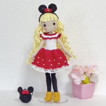 あみぐるみ・ミニちゃんコスチューム♡女の子・着せ替えお人形さんの画像