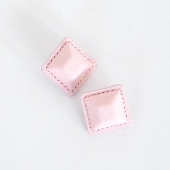 Pastel Airas~square~【レザーピアス/イヤリング】“Sakura”の画像