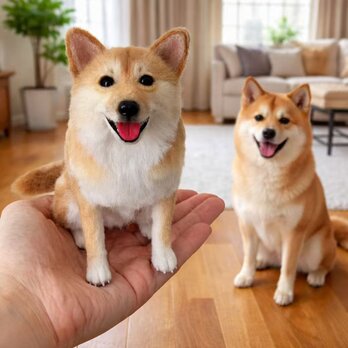 羊毛フェルト そっくり ペット オーダーメイド｜写真から作る ペットぬいぐるみ｜愛犬 愛猫 供養 遺骨を亡くした方への贈り物