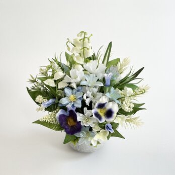 小さな真珠の涙　（仏花、造花、ミニサイズ、お盆、お彼岸、納骨堂、ペット）