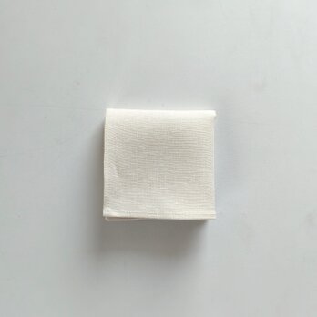 日用品店（布）リネンのハンカチ  40cm×40cm 【 ベージュ 】の画像