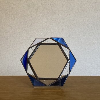 六角形鏡（青２）の画像