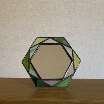 六角形鏡（緑）の画像