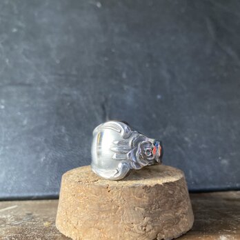ハンドメイドリングno.137 シルバーアクセサリー　スプーンリング　手作り指輪の画像
