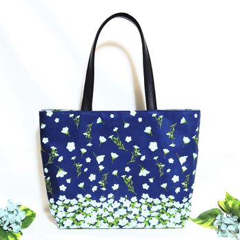 ネモフィラの花 肩掛けトートバック