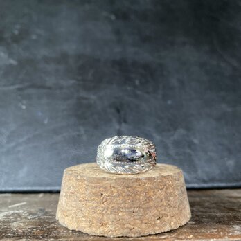 ハンドメイドリングno.140 シルバーアクセサリー　スプーンリング　手作り指輪の画像