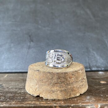 ハンドメイドリングno.143 シルバーアクセサリー　スプーンリング　手作り指輪の画像