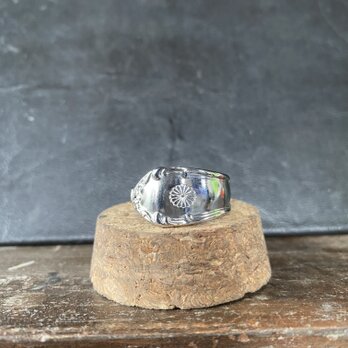 ハンドメイドリングno.144 シルバーアクセサリー　スプーンリング　手作り指輪の画像