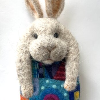 フェルトアニマルポーチ〜ウサギ〜