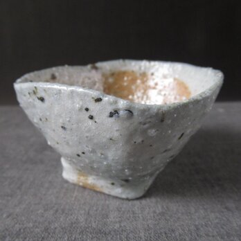 酒器　焼締め四角高台ぐい呑み　陶芸家オリジナル陶器（52）の画像