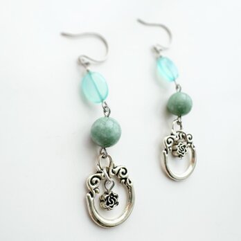 jade ＊ seablue Chalcedony×silverの画像