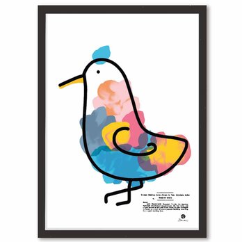 おしゃれな鳥　トリ　送料無料　イラスト　アート　ポスター　アートポスター　アート/sei検索　3435の画像