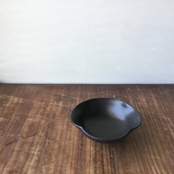 花びら小皿 黒色の画像