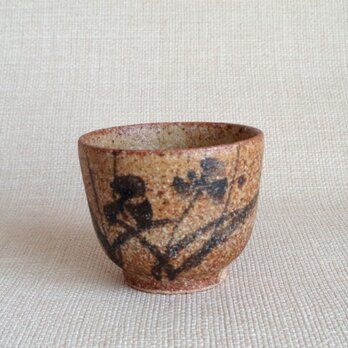 湯のみ (鉄絵花紋a)の画像